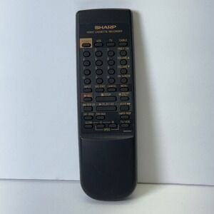 Sharp VCR Remote Control OS G0003AJ Multi-Device Plastic Black Solid